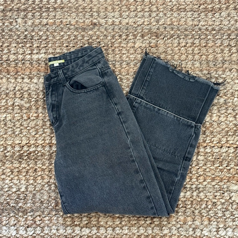 Gianni Bini Charcoal Ankle Jeans